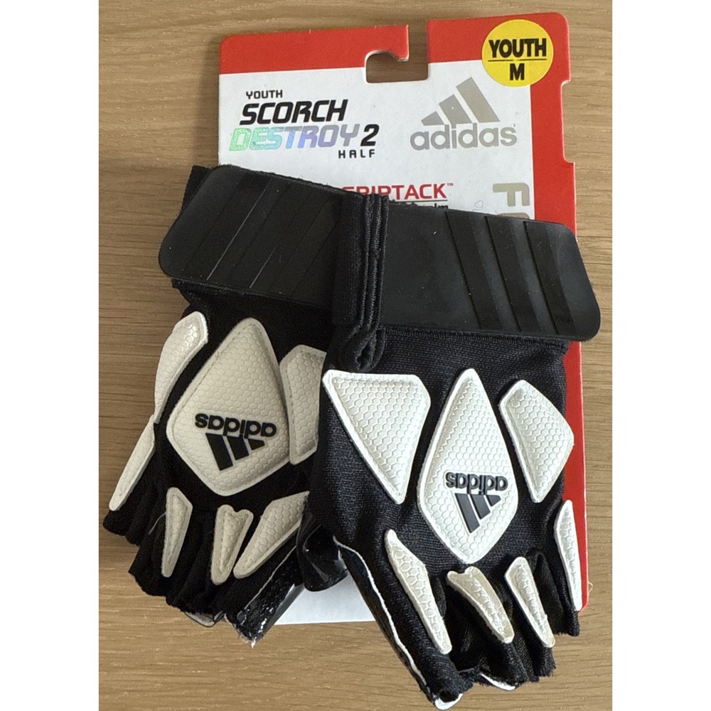 Adidas Youth M Scorch Destroy 2 Half, AF0810, Football Gloves, NWT